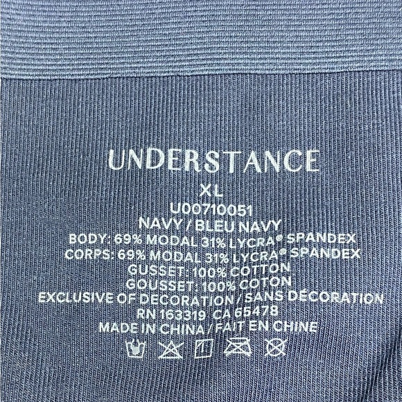 NWT Understance NAVY MID-rise Hipster, XL - Picture 4 of 6